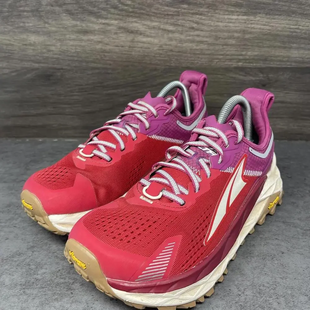 Altra Olympus Trail 5 Running Shoes Womens Size 8 Athletic Sneakers Red Purple - Picture 2 of 11